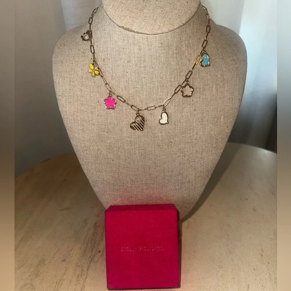 🩷Heart charm necklace-sterling silver
